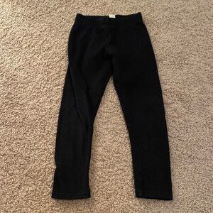 OshKosh size 7 plain solid black leggings pants